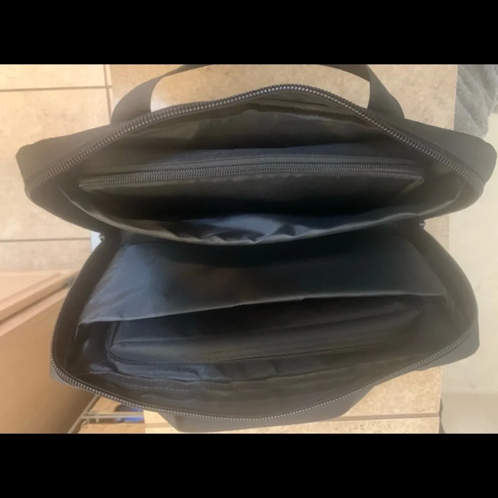 New! “HYOOG” Black  Men's Travel Bags. Set of Three Bags. Measure 13” x 7” x 3”